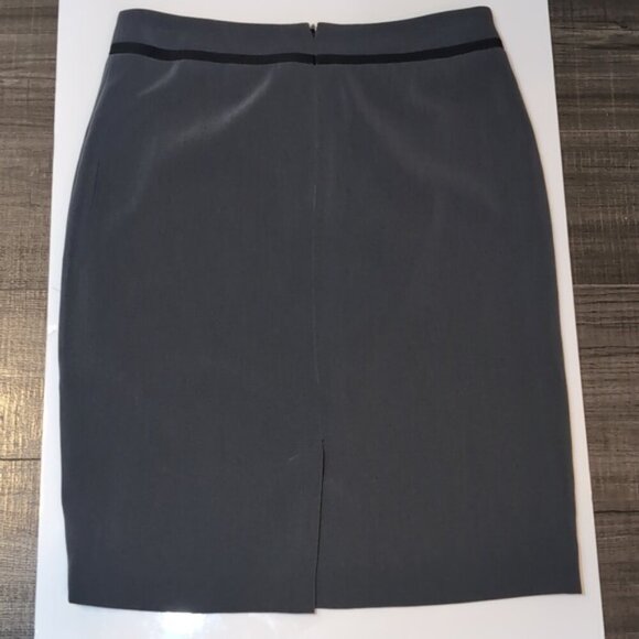 3/$20 Laura Petite Classic Pencil Skirt Accent Trim Stretch Office Business - Picture 7 of 11